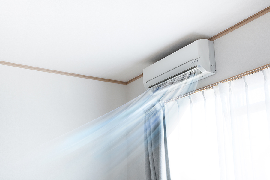 air conditioner blowing clean cold air at house indoors pleasant sc